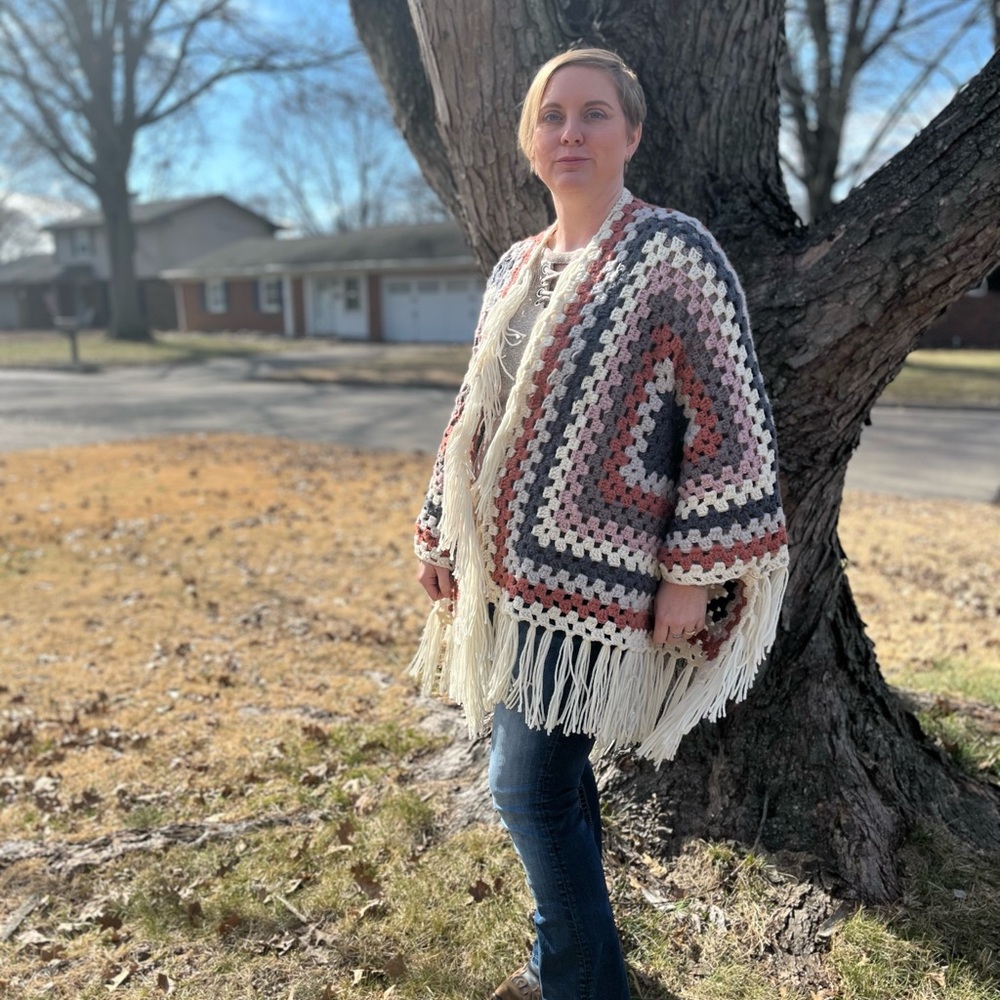 Handmade Multicolor Crochet sweater